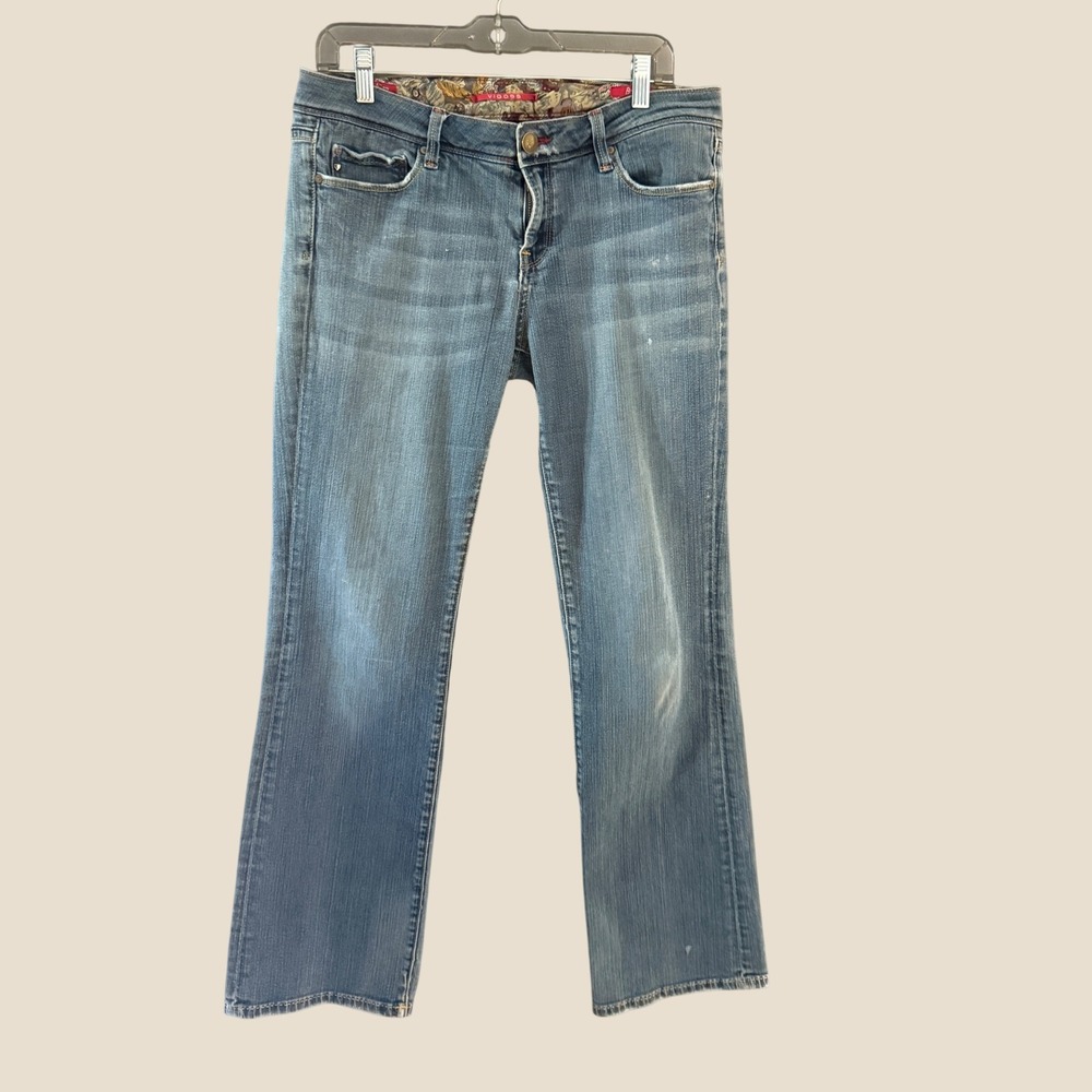 Vigoss Bootcut Jeans Medium Wash Vintage Y2k‎ Flap Pocket P1405J Size 11
